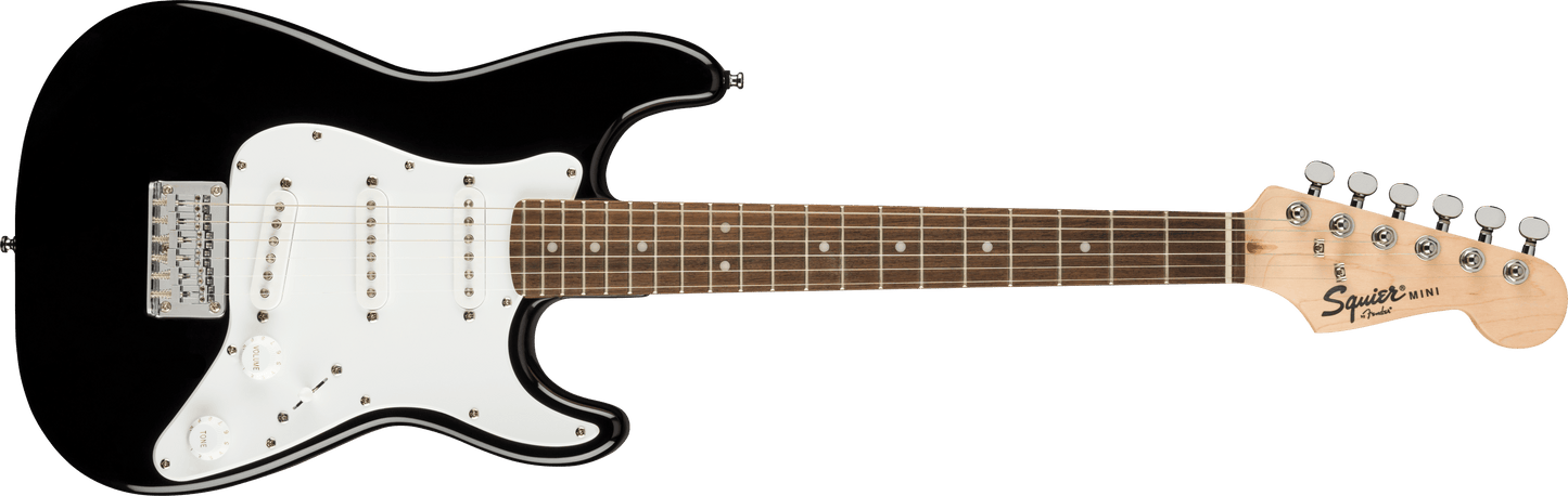 Paket med Squier Mini Stratocaster, svart