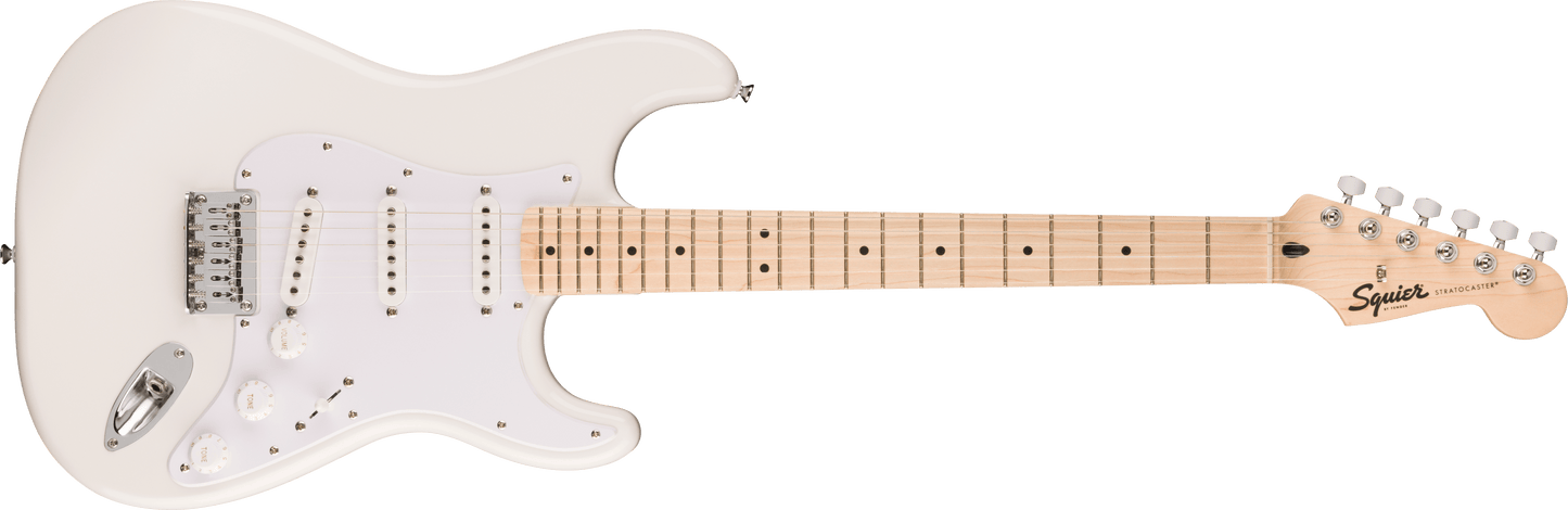 Paket med Squier Sonic Stratocaster HT, vit