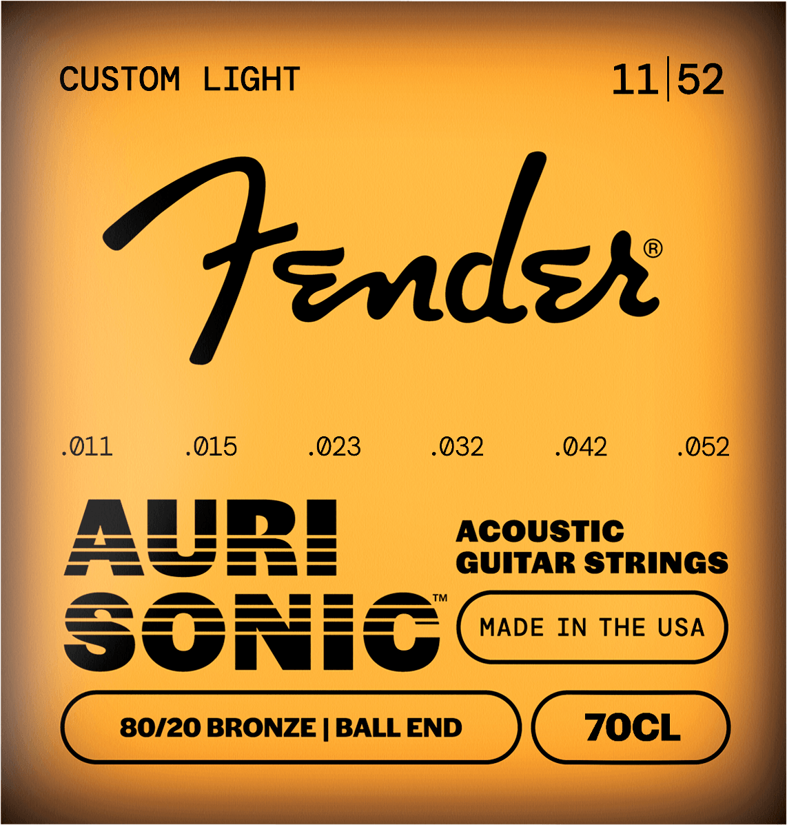 AuriSonic™ 70 80/20 Bronze Acoustic Guitar Strings