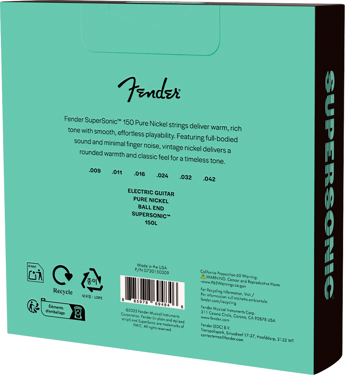 SuperSonic™ 150 Pure Nickel Guitar Strings (3-Pack)