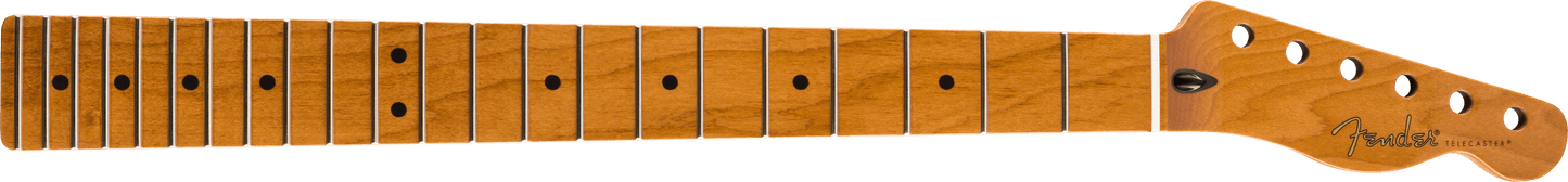 Roasted Maple Telecaster® Neck, 22 Jumbo Frets, 12", Maple, Flat Oval Shape