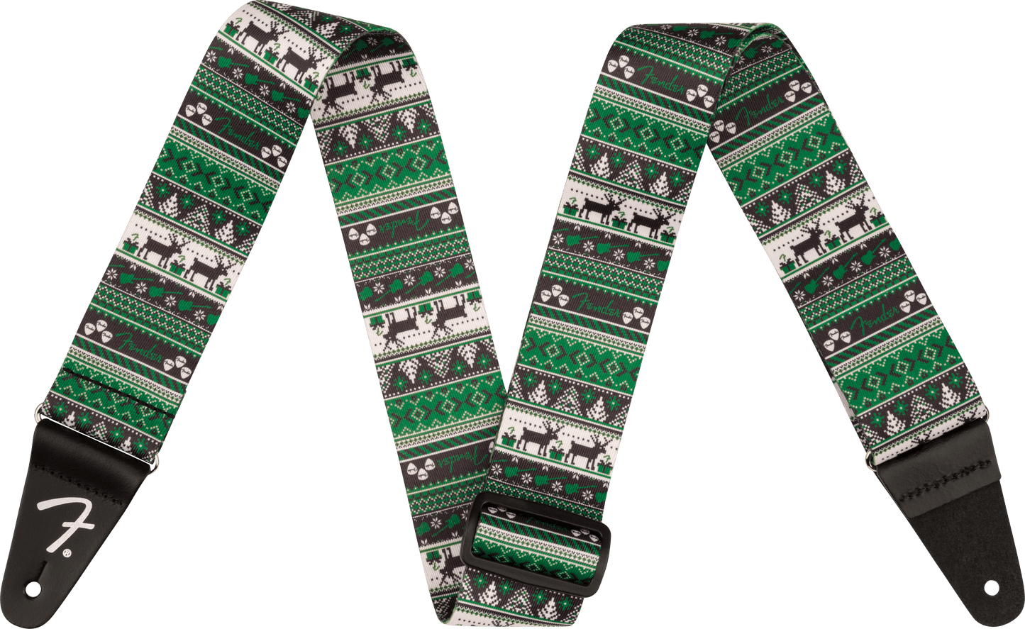 Ugly Christmas Sweater Strap, Green Fair Isle