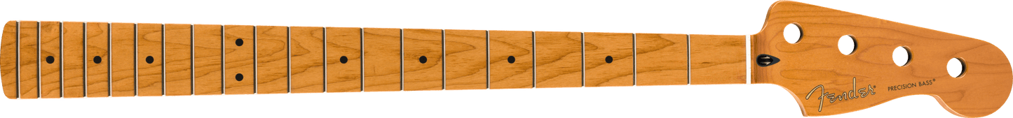 Roasted Maple Precision Bass® Neck, 20 Medium Jumbo Frets, 9.5", Maple, C Shape