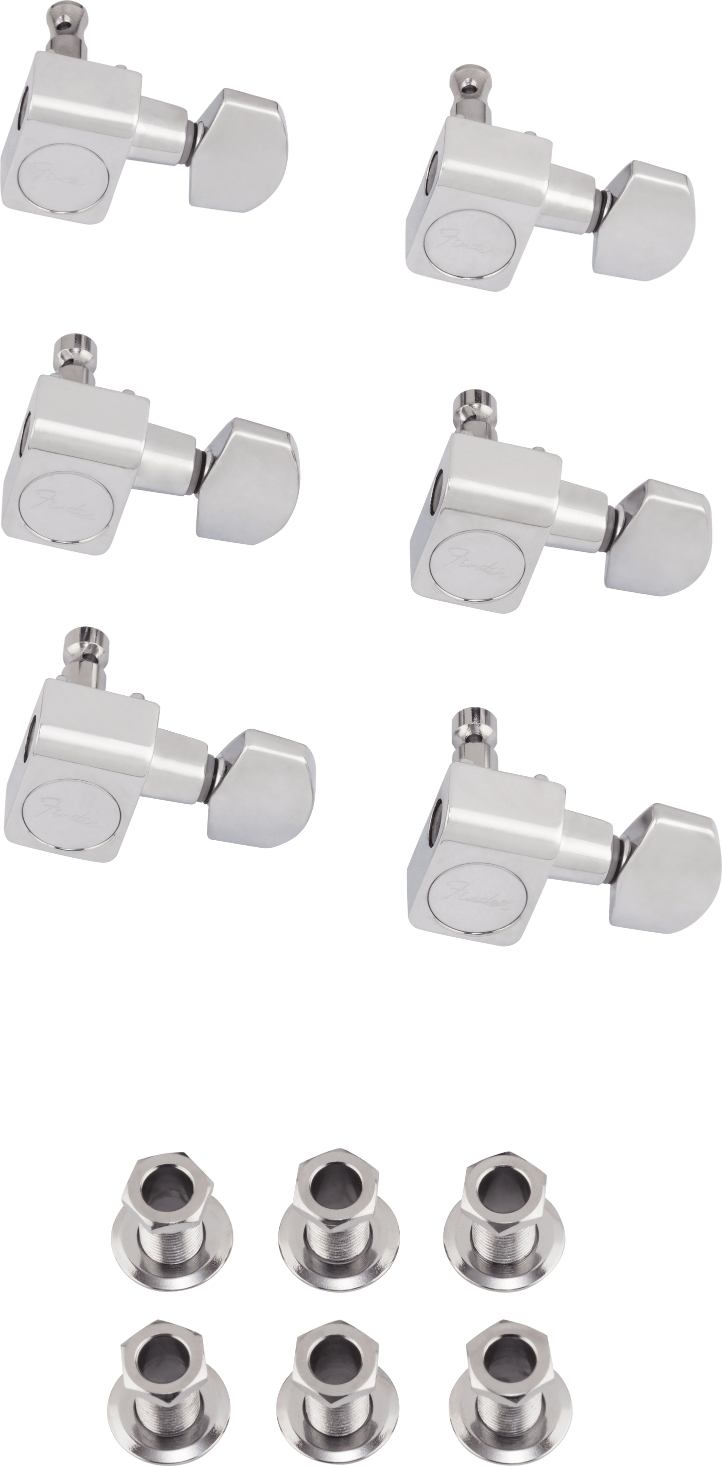 American Pro Staggered Stratocaster®/Telecaster® Tuning Machine Sets