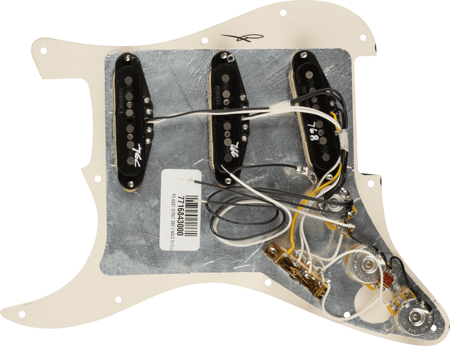 Pre-Wired Strat® Pickguard, Vintage Noiseless SSS