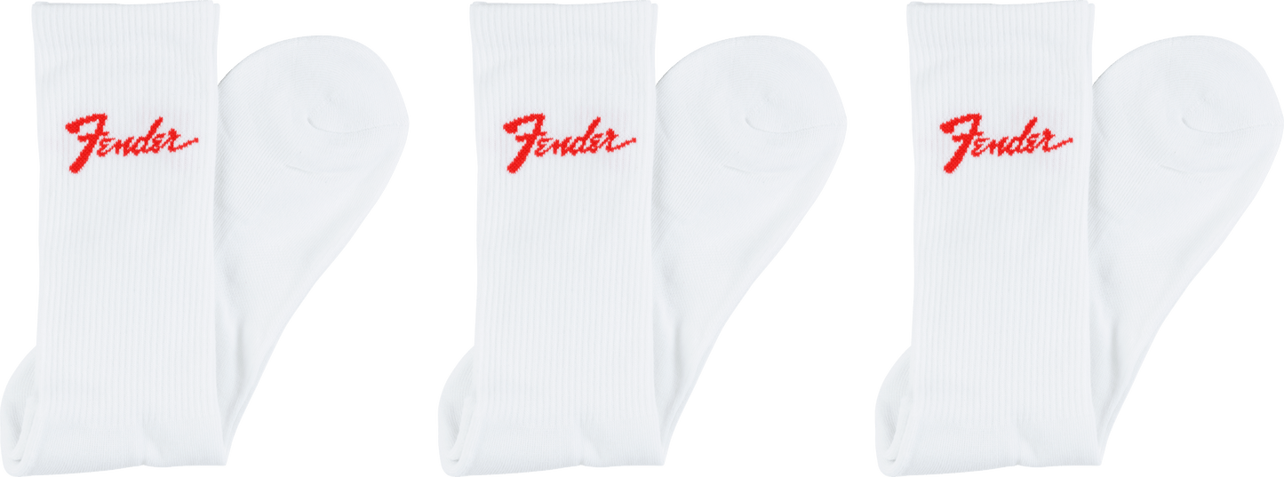 Classic Fender® Logo Crew Socks, 3-Pack