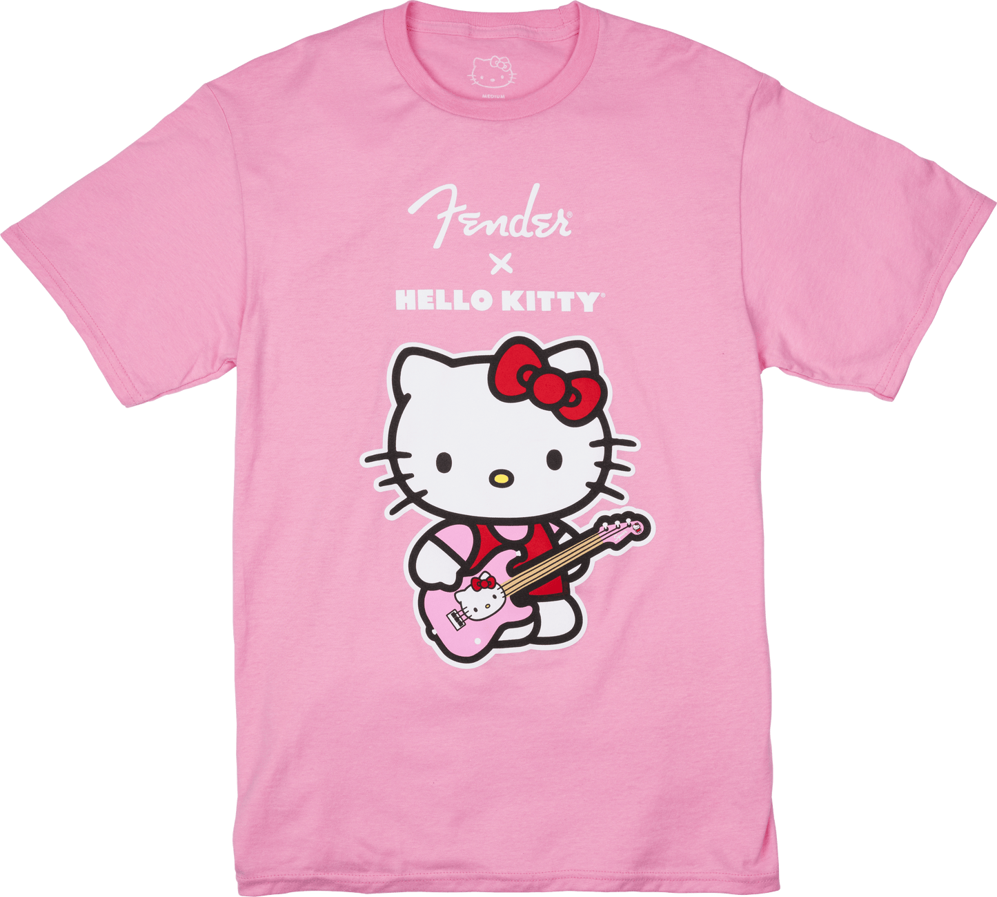 Fender® x Hello Kitty® Pink Front Logo Tee