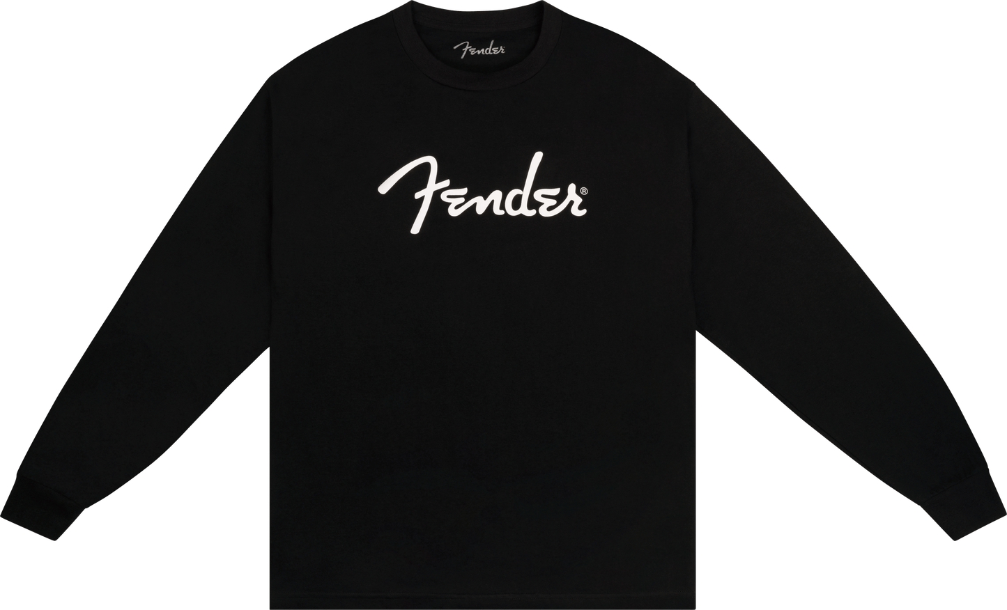 Fender® Spaghetti Logo Long-Sleeve T-shirt, Black