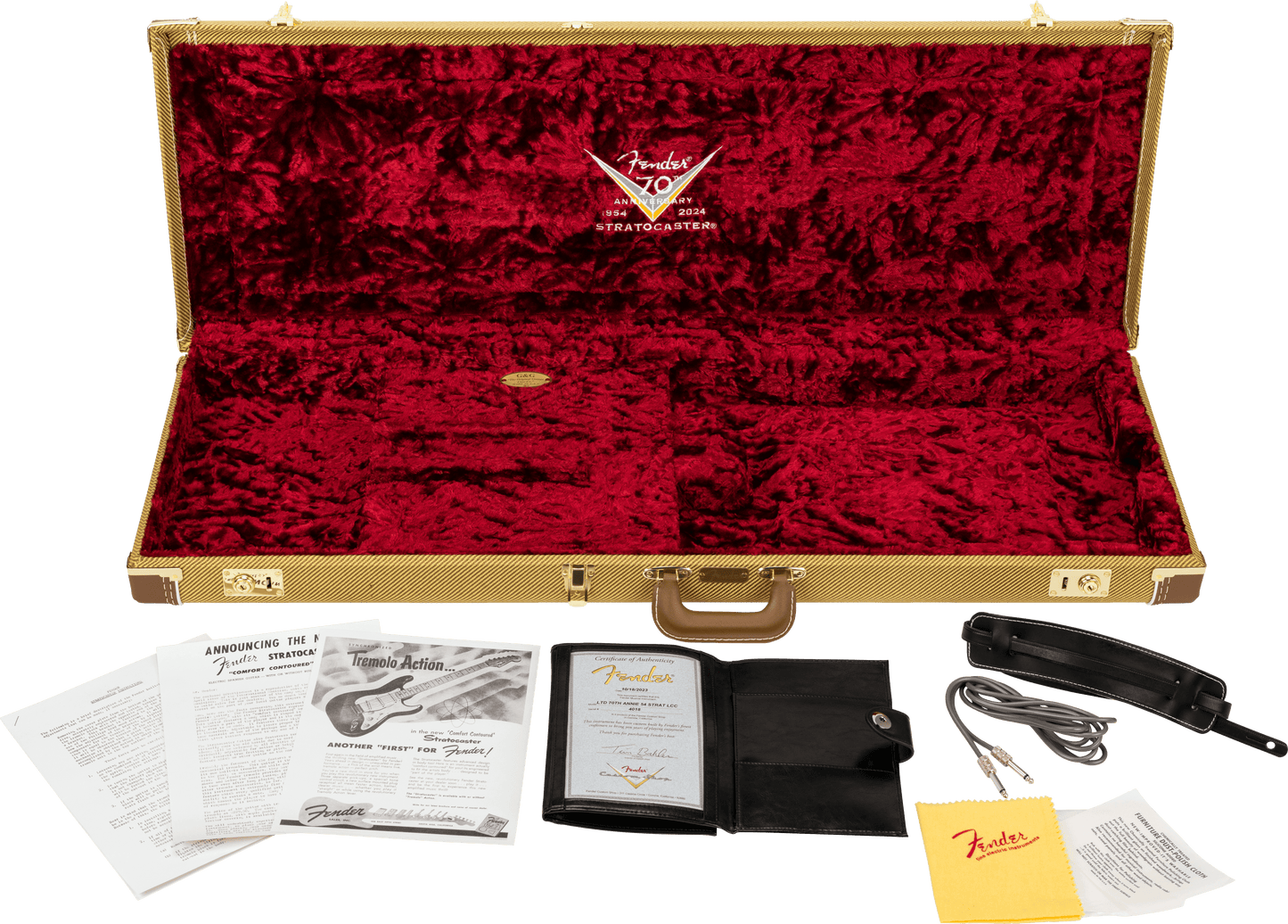 Limited Edition 70th Anniversary 1954 Stratocaster® Journeyman Relic®, 1-Piece Quartersawn Maple Neck Fingerboard, Wide-Fade 2-Color Sunburst